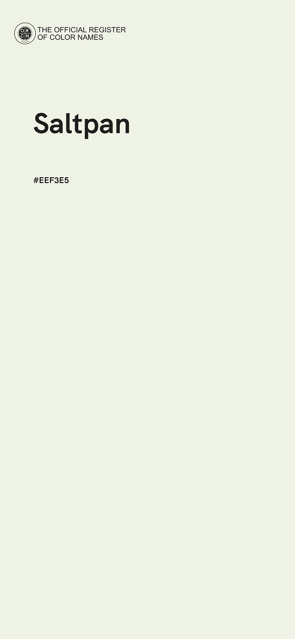 #EEF3E5 - Saltpan color image