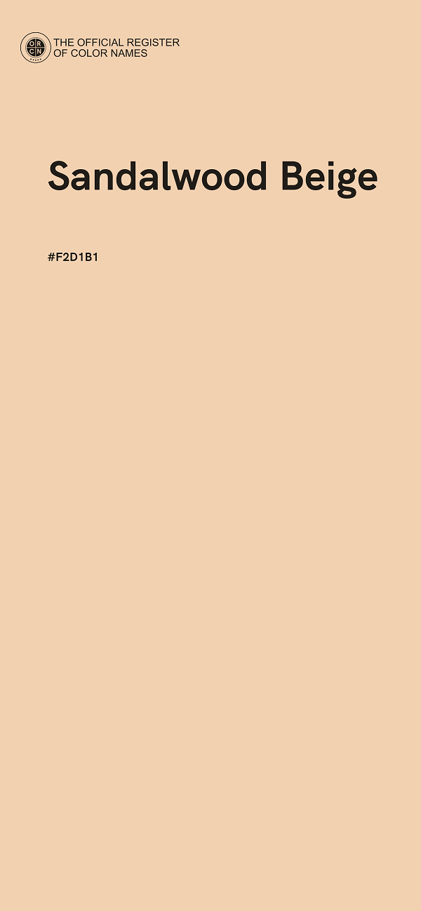 #F2D1B1 - Sandalwood Beige color image