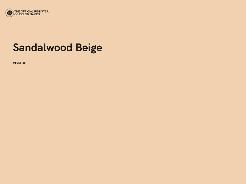 #F2D1B1 - Sandalwood Beige color image