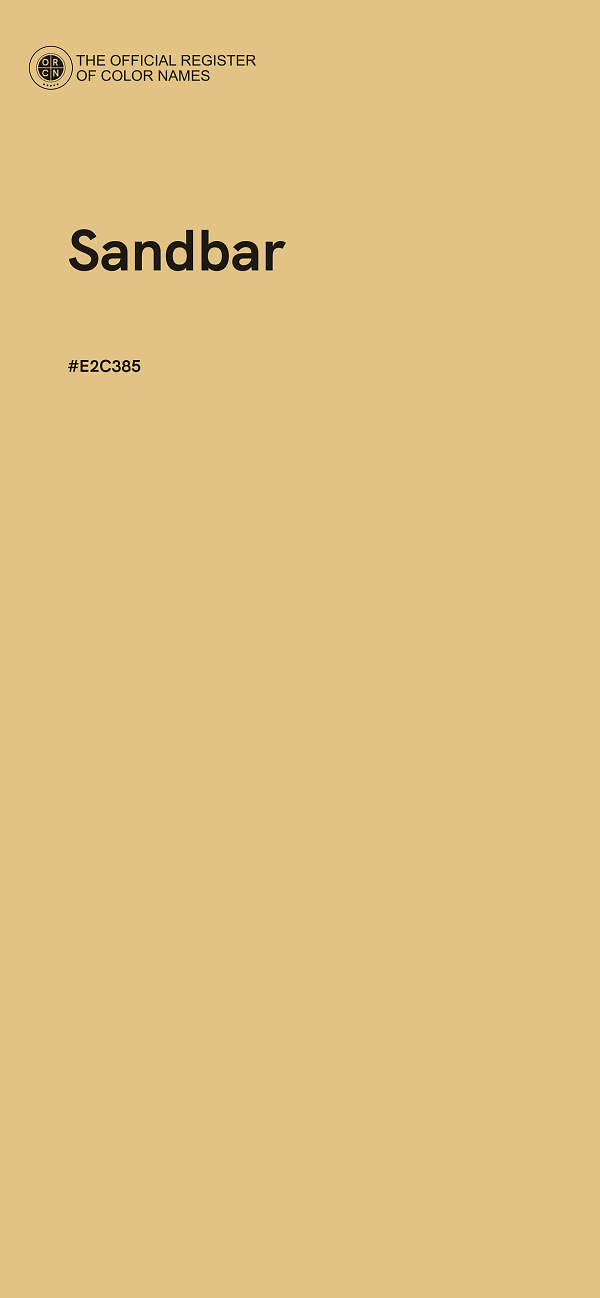 #E2C385 - Sandbar color image