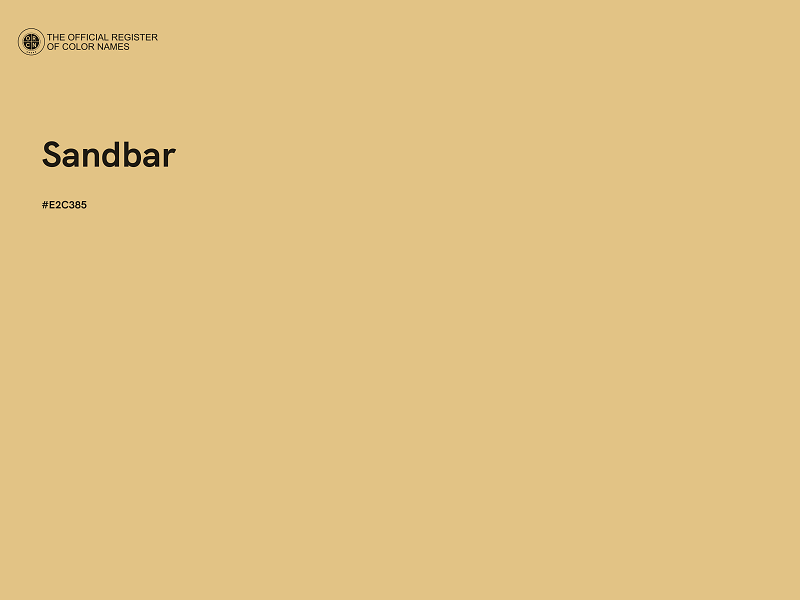 #E2C385 - Sandbar color image