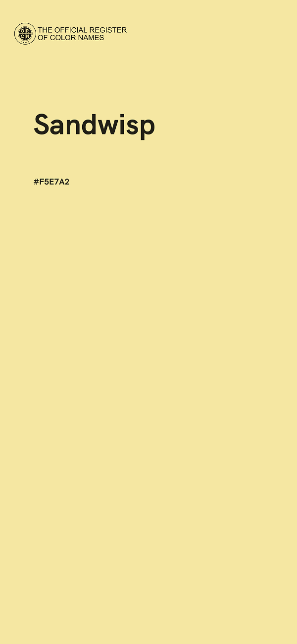 #F5E7A2 - Sandwisp color image