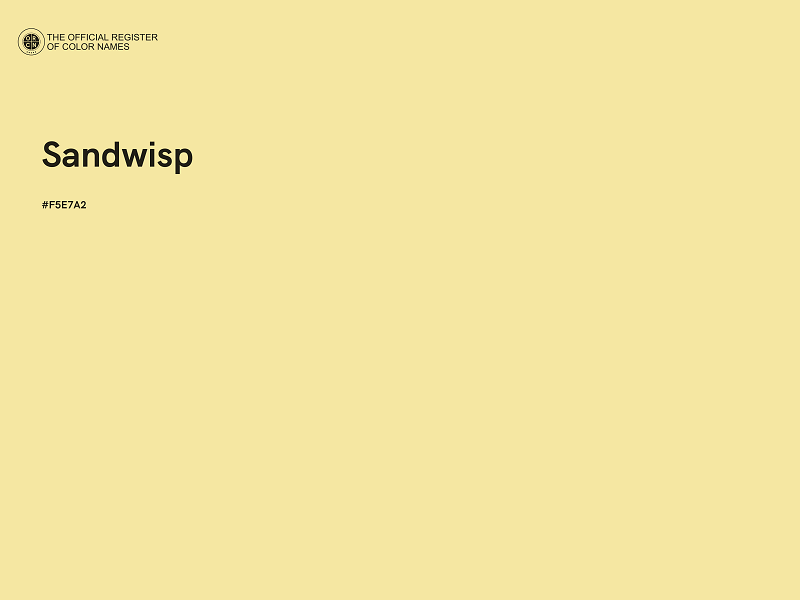 #F5E7A2 - Sandwisp color image