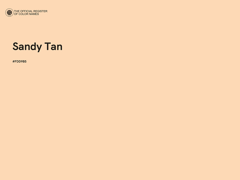 #FDD9B5 - Sandy Tan color image