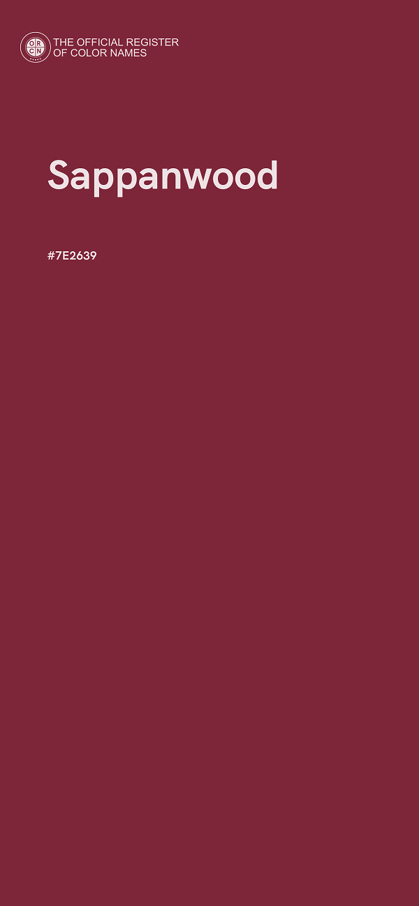 #7E2639 - Sappanwood color image