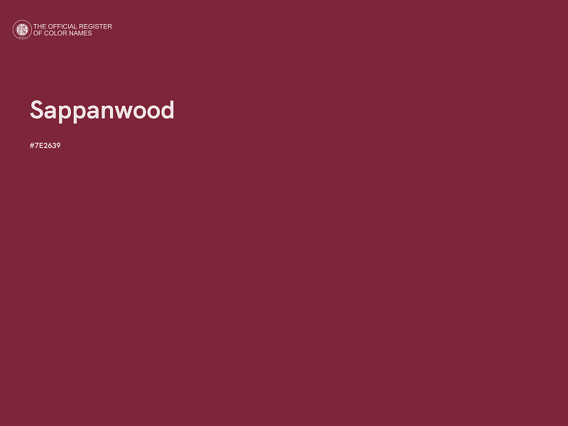 #7E2639 - Sappanwood color image