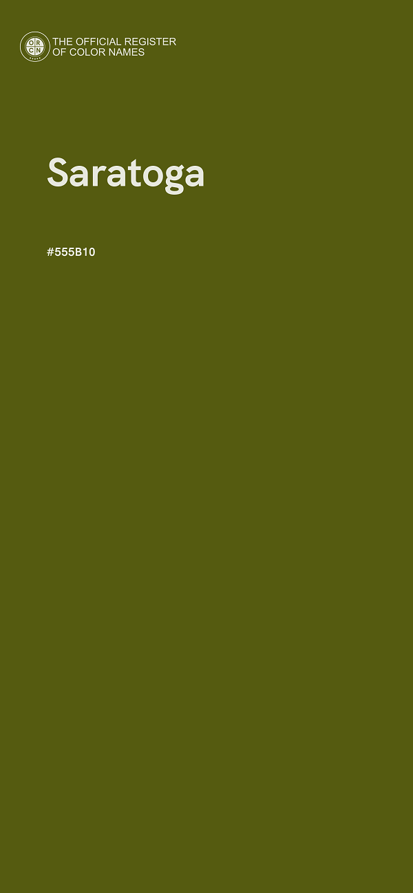 #555B10 - Saratoga color image