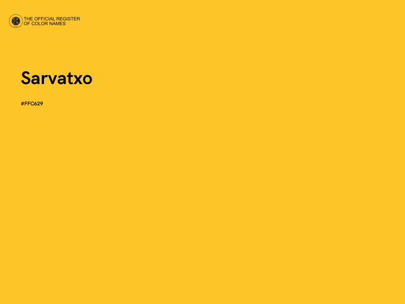 #FFC629 - Sarvatxo color image