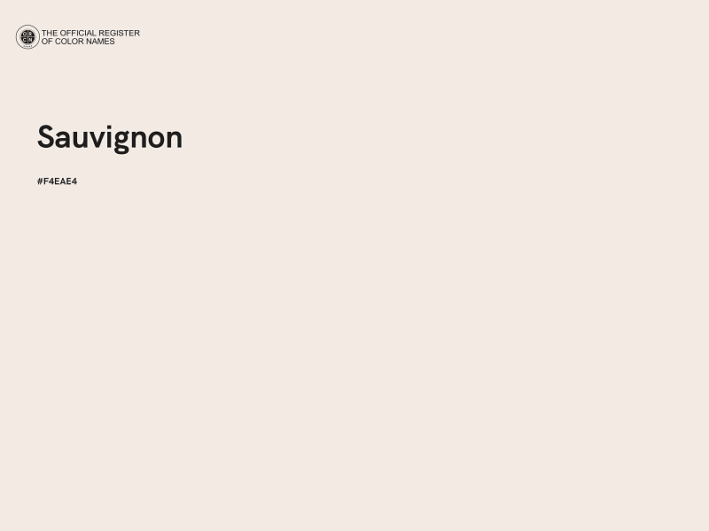 #F4EAE4 - Sauvignon color image