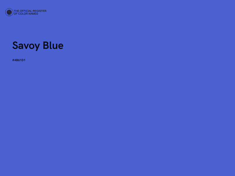 #4B61D1 - Savoy Blue color image