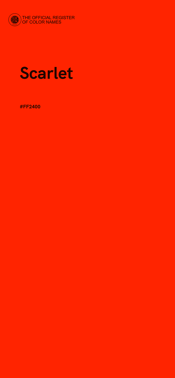#FF2400 - Scarlet color image