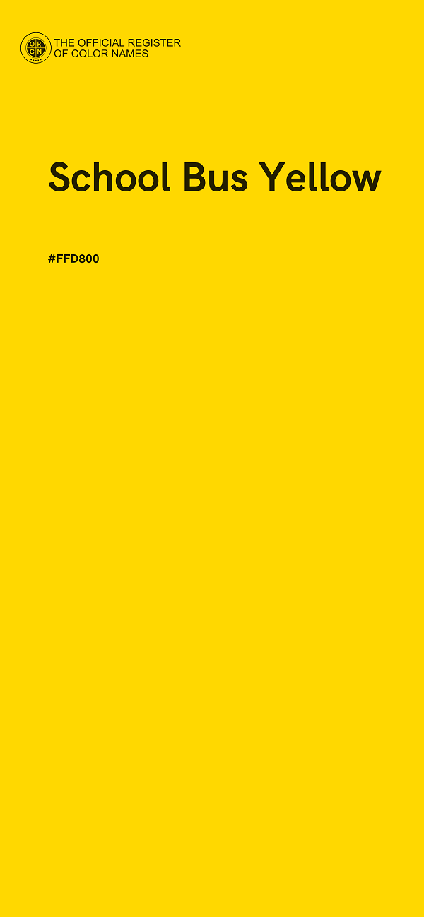 #FFD800 - School Bus Yellow color image
