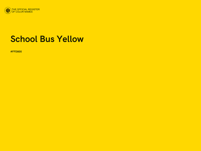 #FFD800 - School Bus Yellow color image
