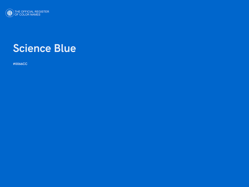 #0066CC - Science Blue color image