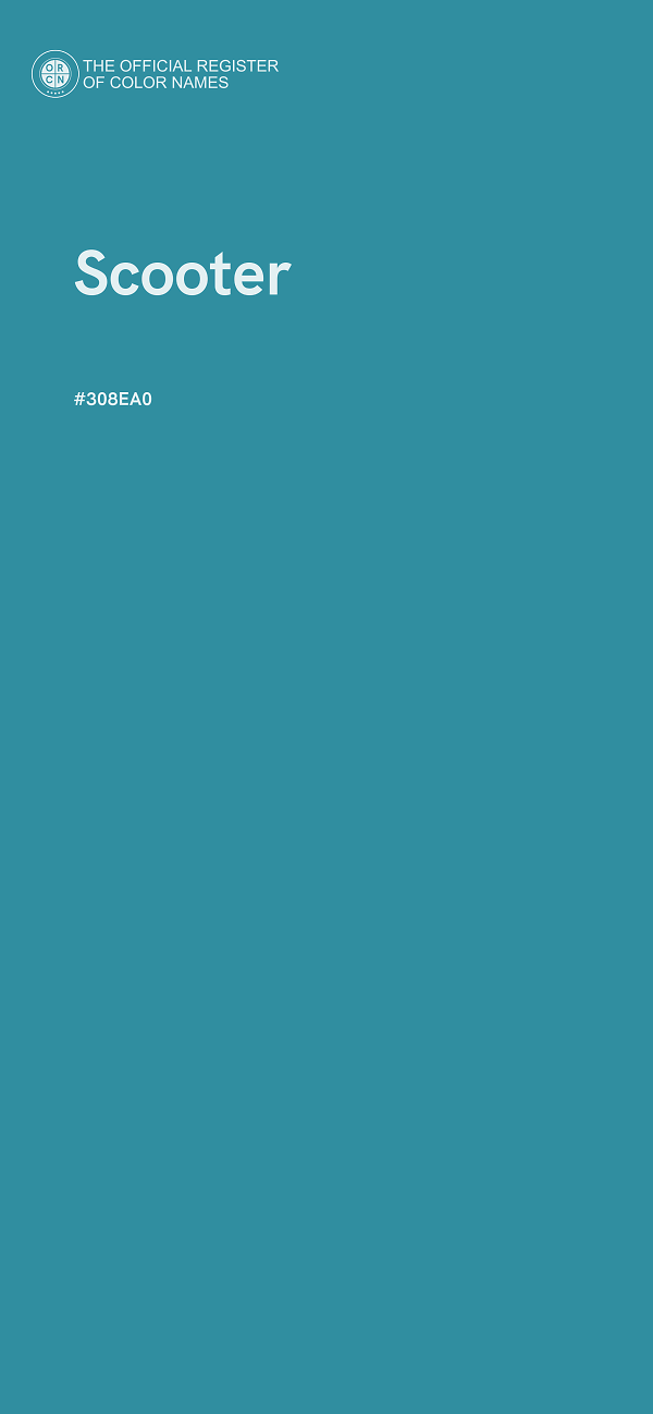 #308EA0 - Scooter color image