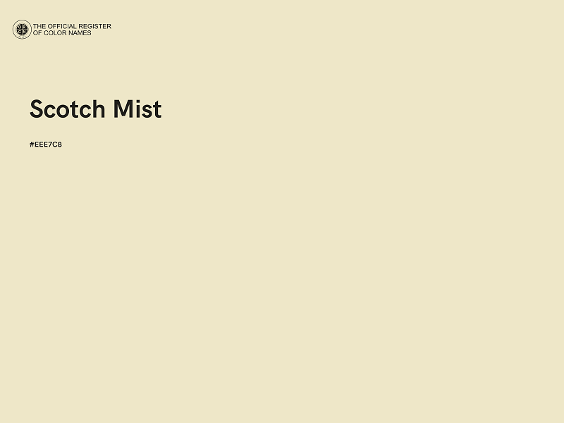#EEE7C8 - Scotch Mist color image