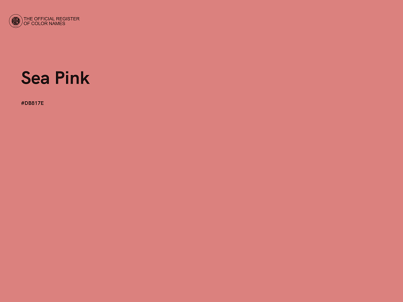 #DB817E - Sea Pink color image