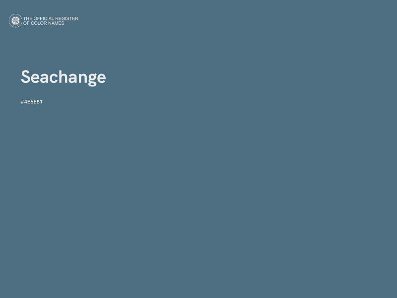 #4E6E81 - Seachange color image
