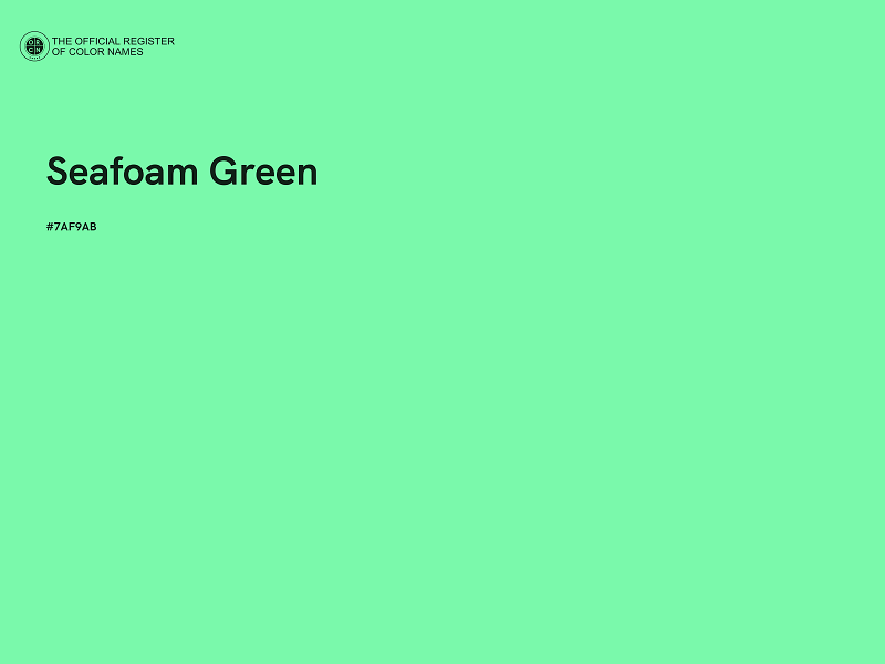 #7AF9AB - Seafoam Green color image
