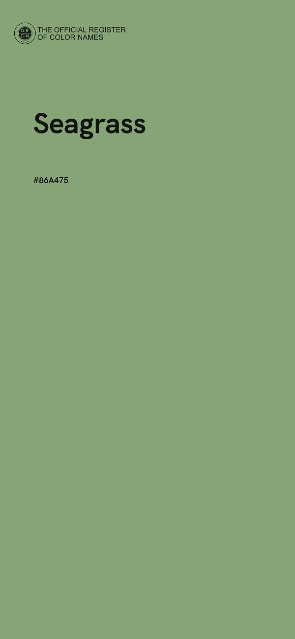 #86A475 - Seagrass color image