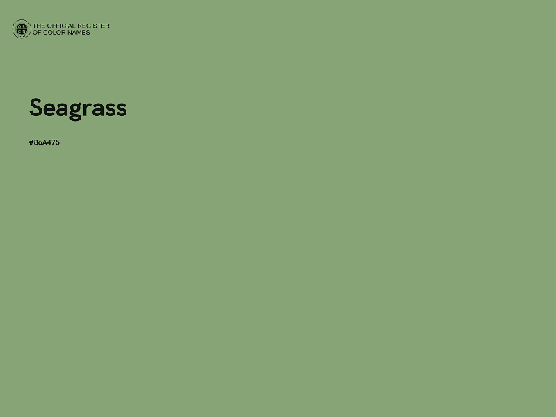 #86A475 - Seagrass color image