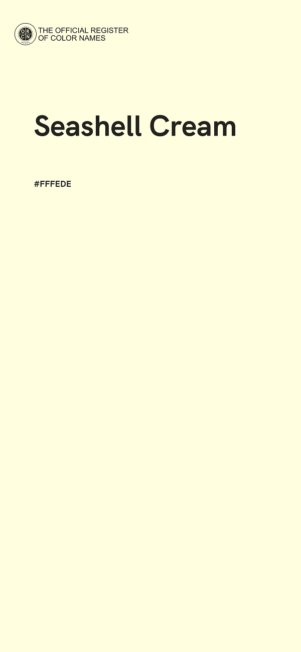 #FFFEDE - Seashell Cream color image