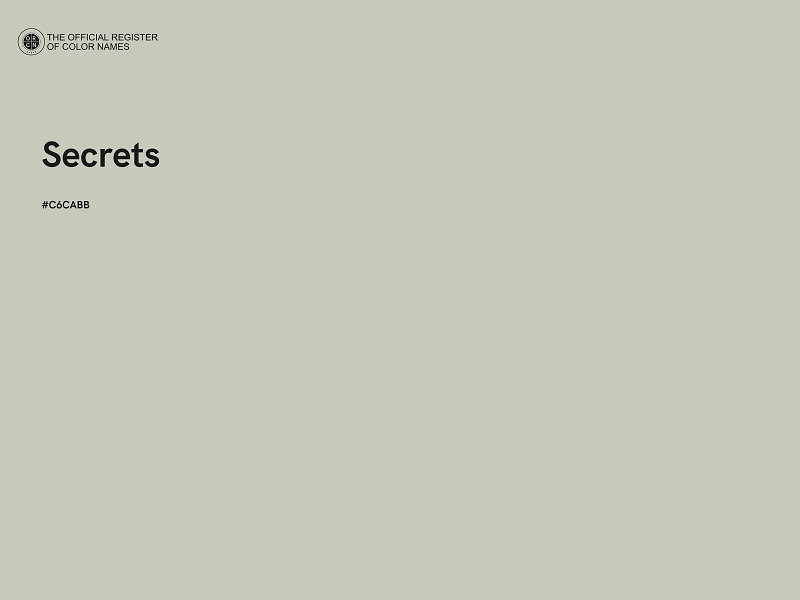 #C6CABB - Secrets color image