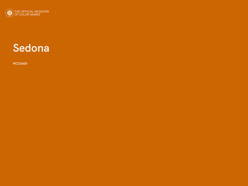#CC6600 - Sedona color image