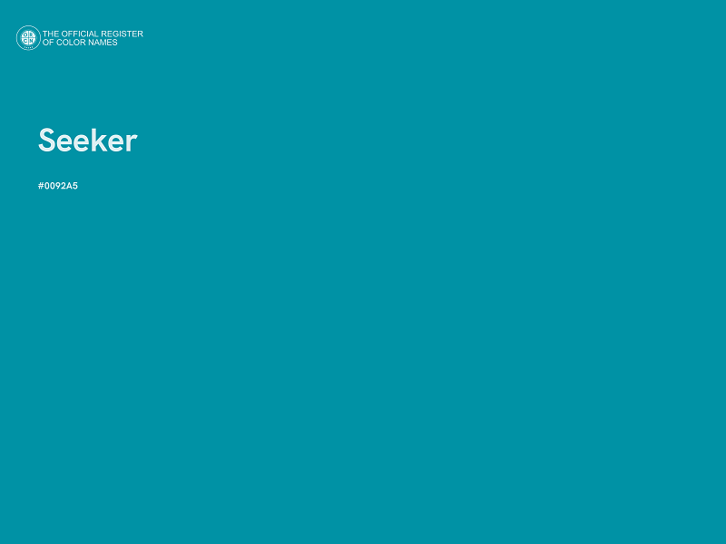 #0092A5 - Seeker color image