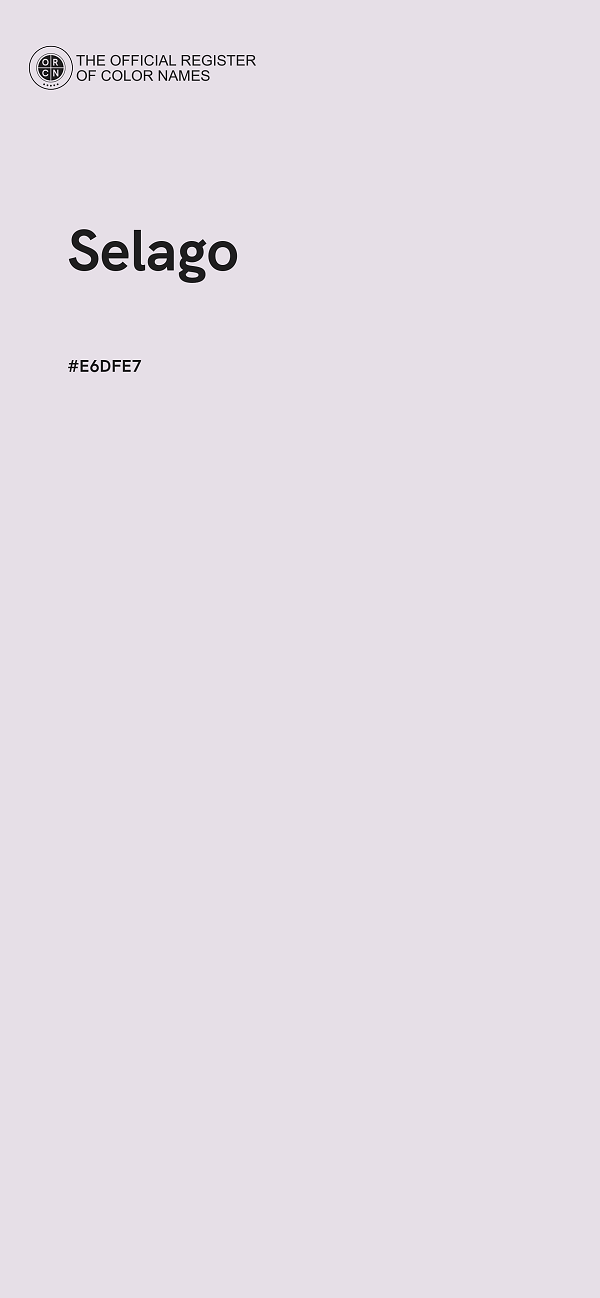#E6DFE7 - Selago color image