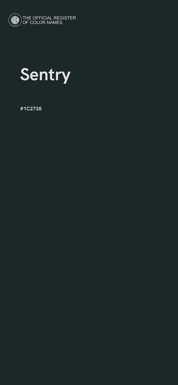 #1C2728 - Sentry color image