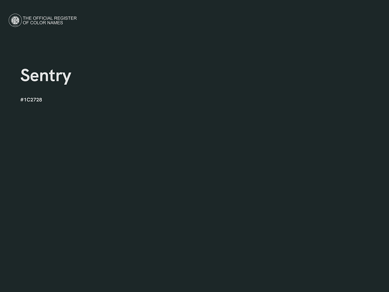 #1C2728 - Sentry color image