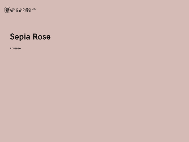 #D5BBB6 - Sepia Rose color image