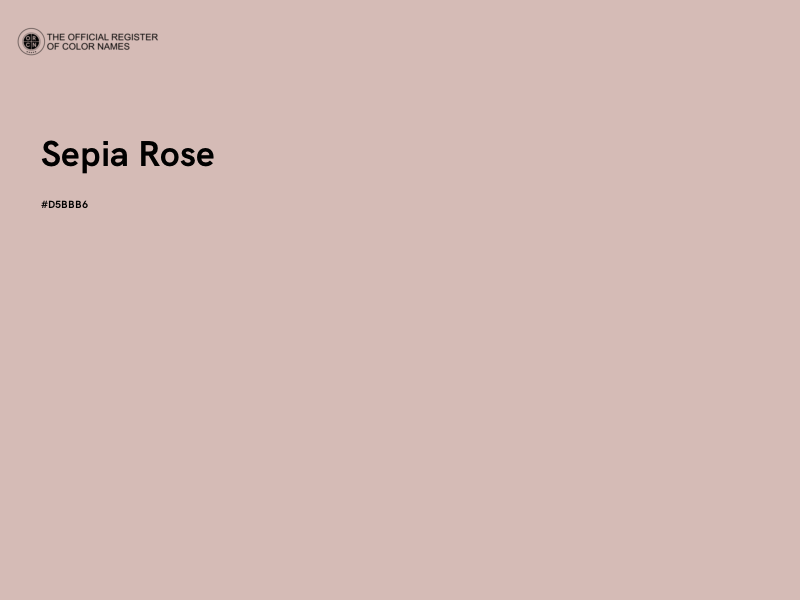 #D5BBB6 - Sepia Rose color image