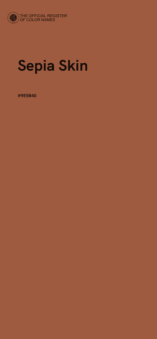 #9E5B40 - Sepia Skin color image