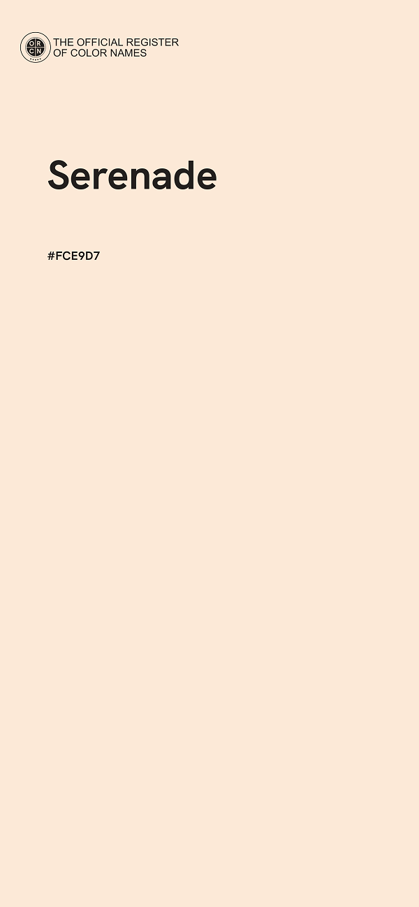 #FCE9D7 - Serenade color image