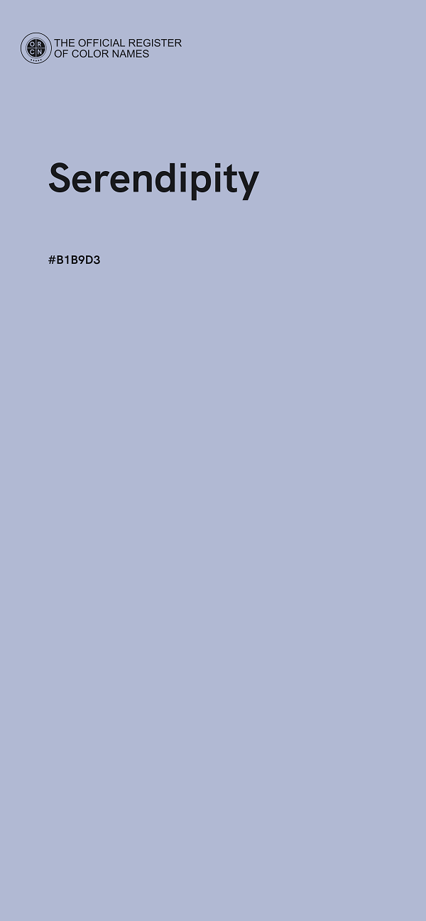 #B1B9D3 - Serendipity color image
