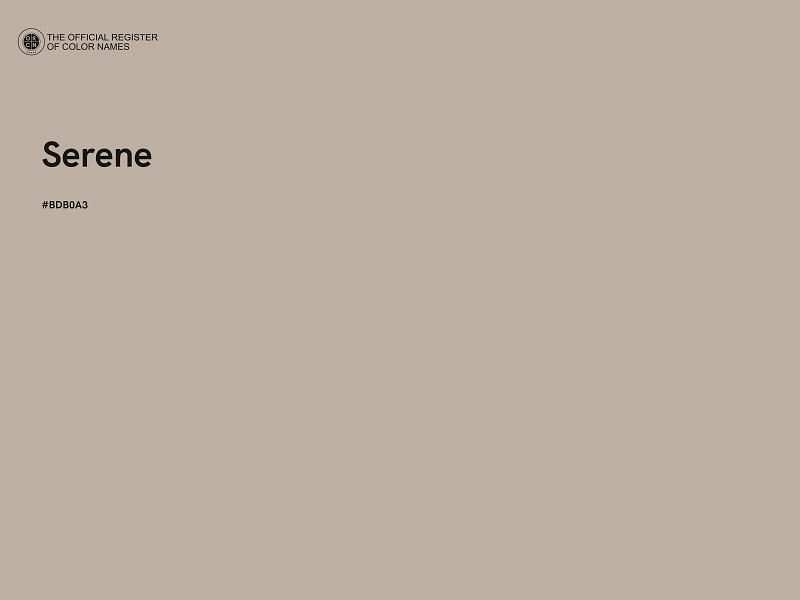 #BDB0A3 - Serene color image