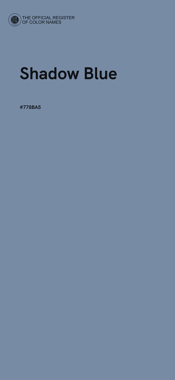 #778BA5 - Shadow Blue color image