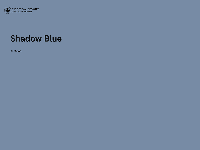 #778BA5 - Shadow Blue color image