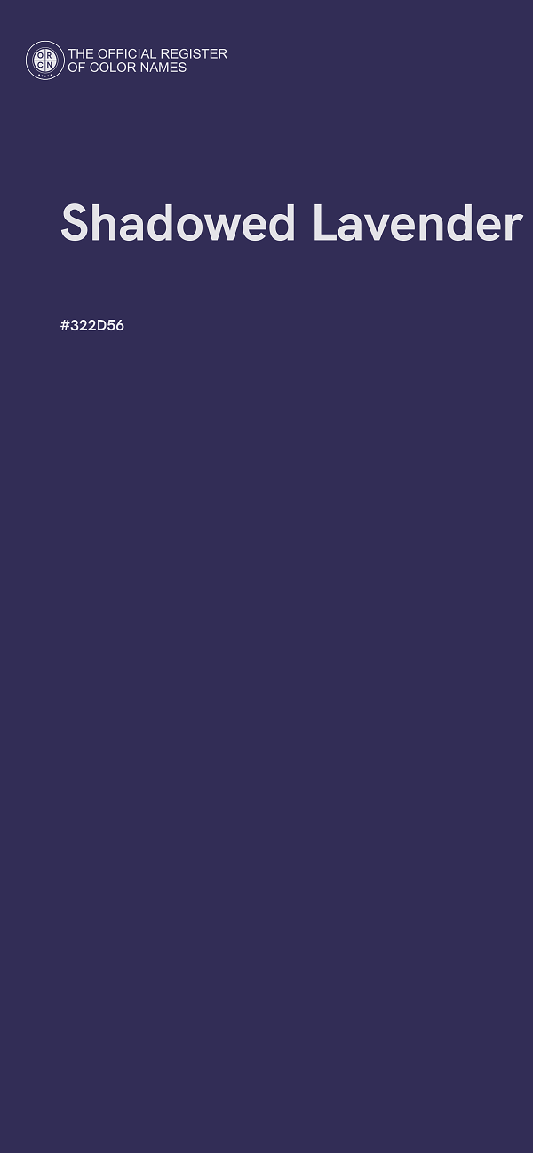 #322D56 - Shadowed Lavender color image