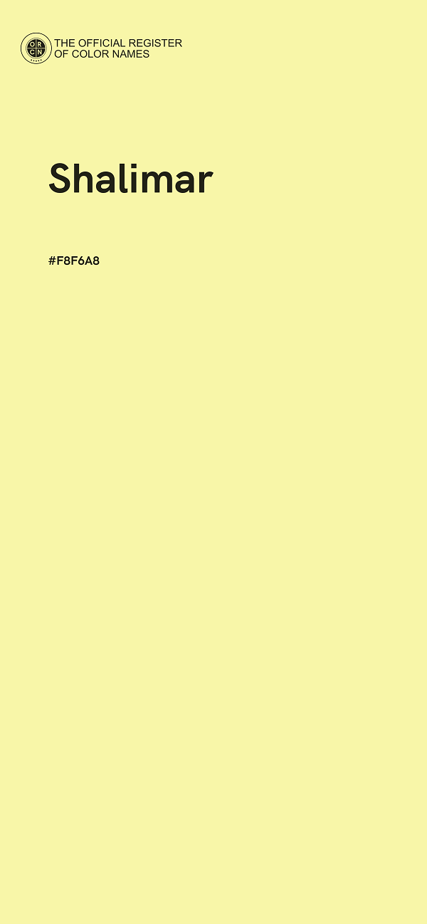 #F8F6A8 - Shalimar color image