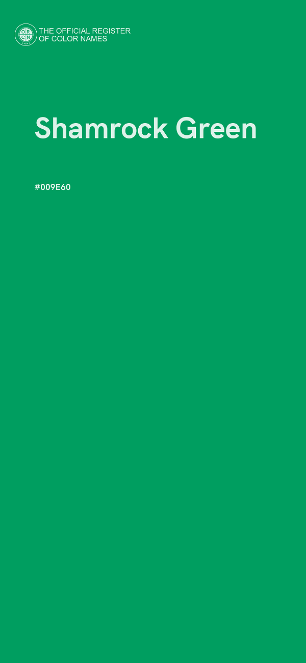 #009E60 - Shamrock Green color image