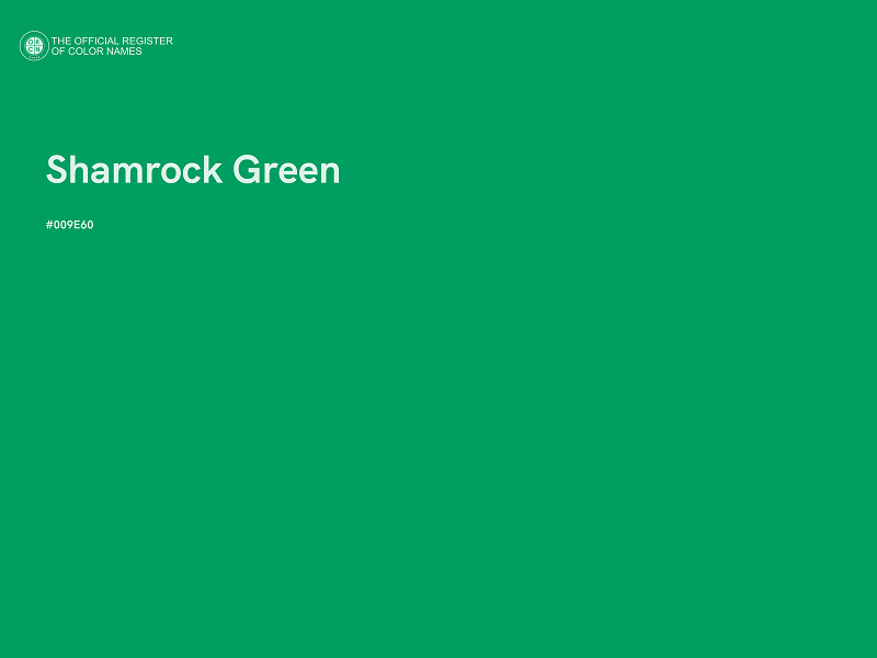 #009E60 - Shamrock Green color image