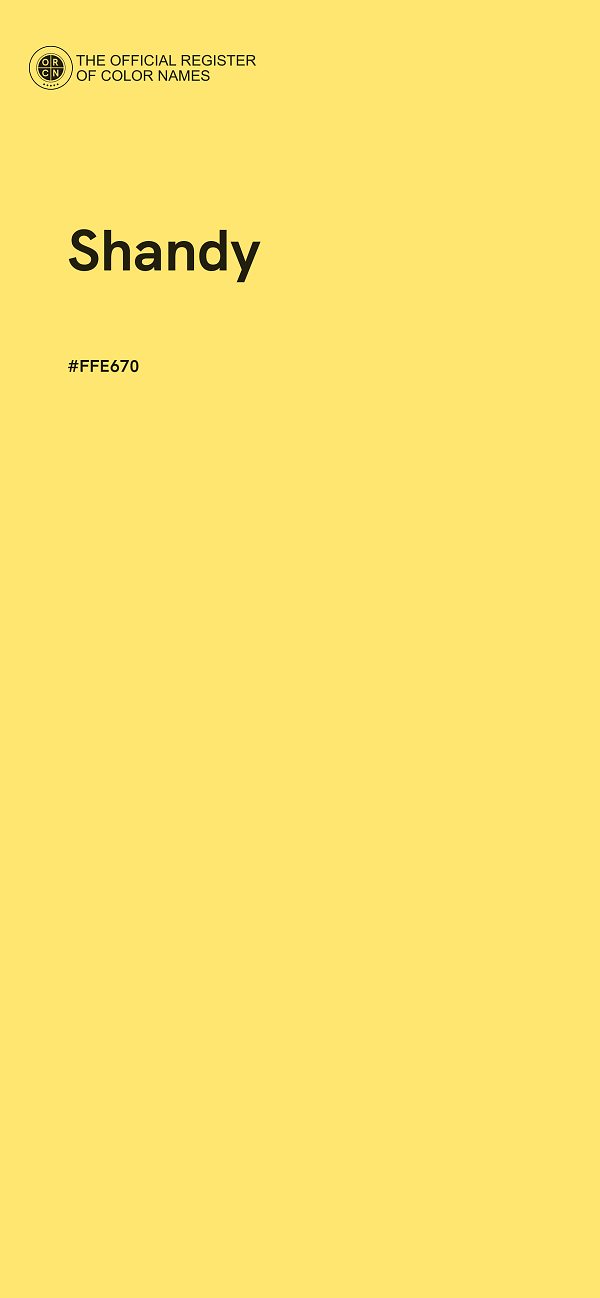 #FFE670 - Shandy color image