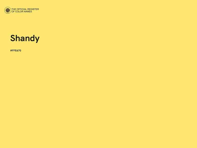 #FFE670 - Shandy color image