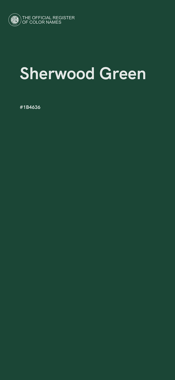 #1B4636 - Sherwood Green color image