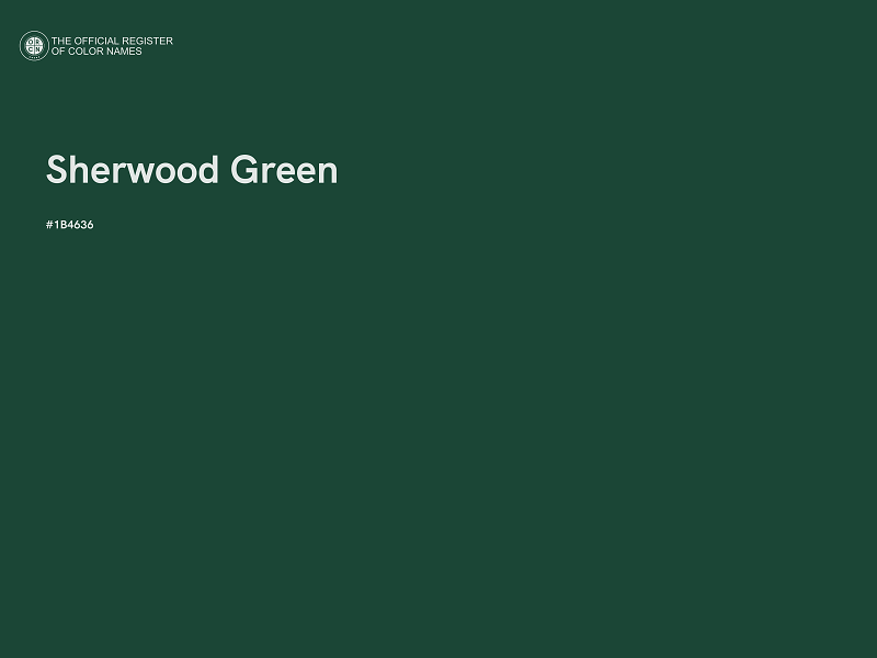 #1B4636 - Sherwood Green color image