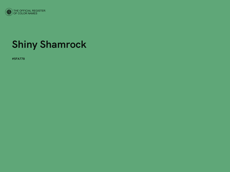 #5FA778 - Shiny Shamrock color image