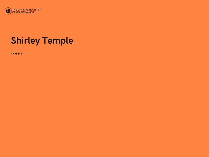 #FF8341 - Shirley Temple color image